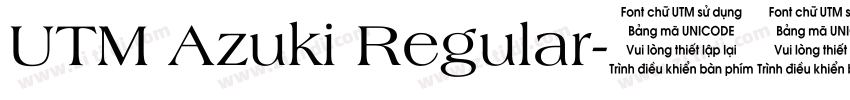 UTM Azuki Regular字体转换